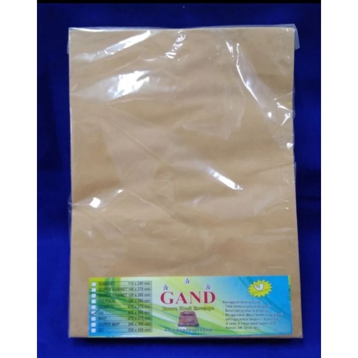 

n9 Bestseller Amplop Coklat Folio F4 Gand 8 gr 1 lembar C76