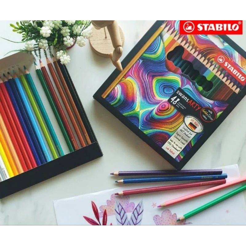

pensil warna stabilo swan arty isi 48
