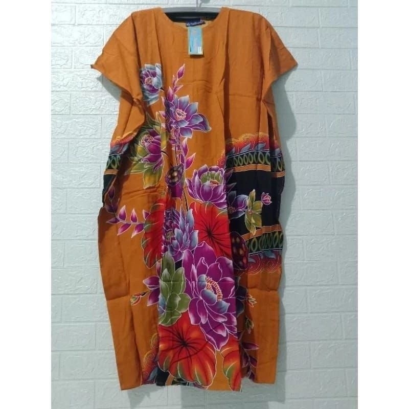 DRESS DASTER JUMBO KALONG / MERK ASLI KENCANA UNGU LABEL BIRU / BAJU TIDUR WANITA KAFTAN