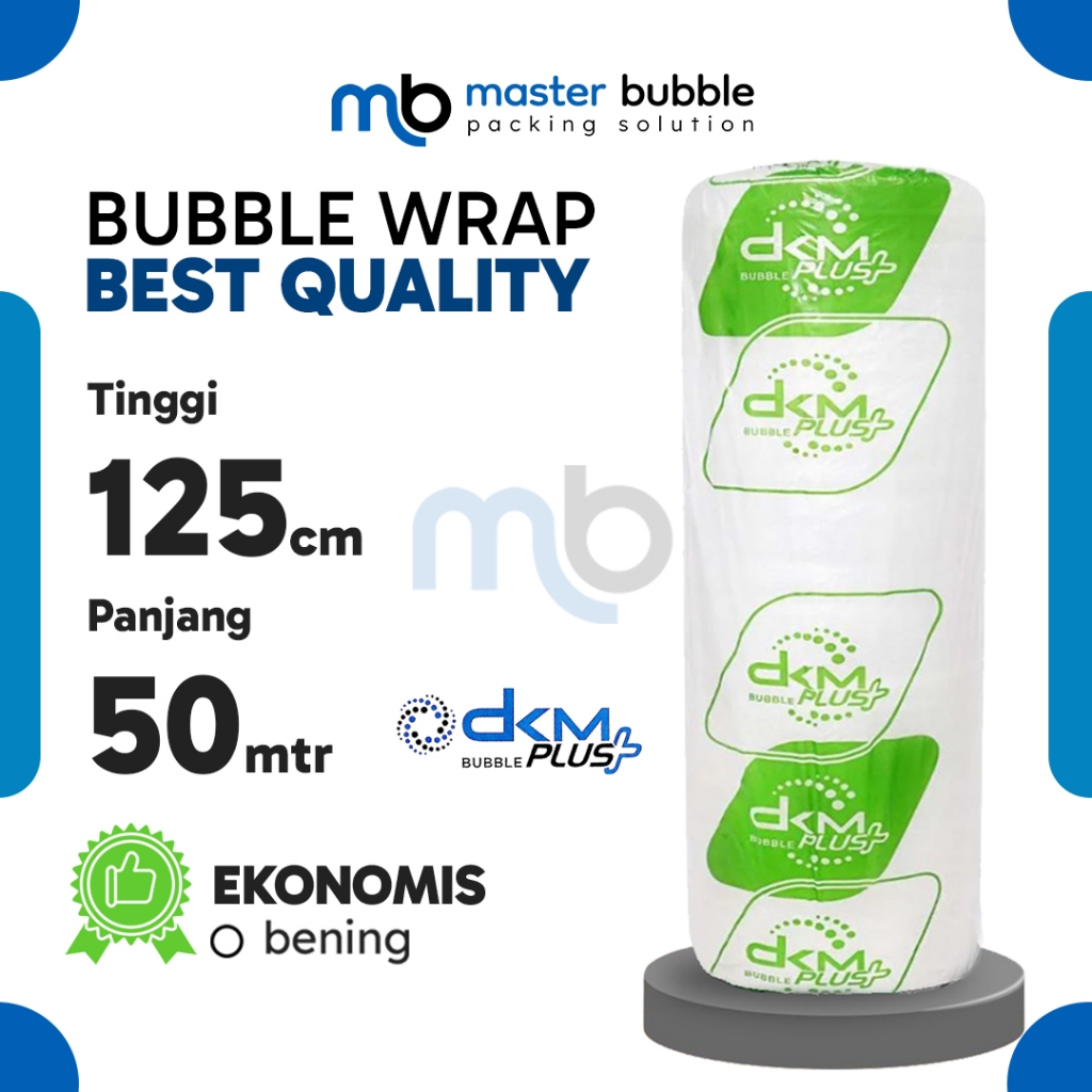 

Bubble Wrap DKM Warna BENING EKONOMIS 125cm x 50meter / Plastik Packing Pembungkus Paket Online Shop