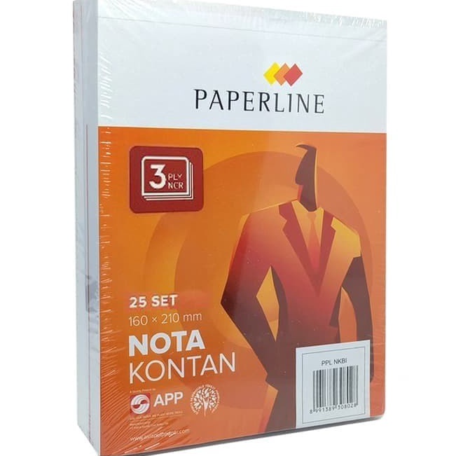 

ob Ready Stock Buku Nota Kontan Besar 3 Rangkap 3 Ply NCR Merk Paperline Isi 1 buku G86