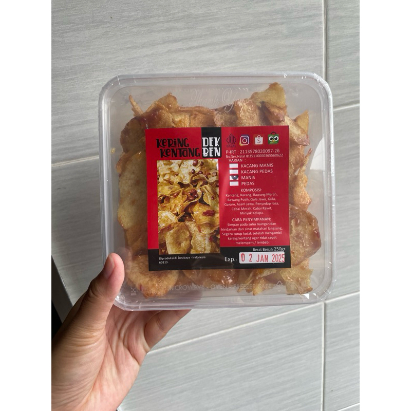 

Kering kentang Dek Ben, kering kentang manis