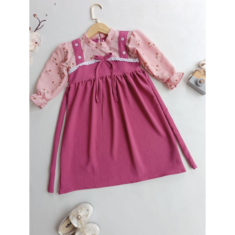 BEST SELLER GAMIS ANAK PEREMPUAN LUCU TERBARU 1 SAMPAI 9 TAHUN/GAMIS LEBARAN 2025