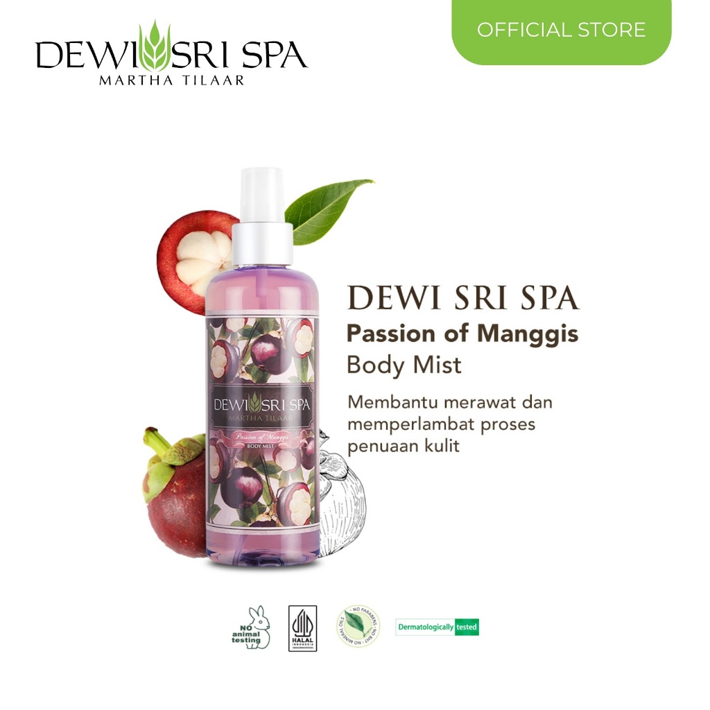 Dewi Sri Spa Body Mist Passion Of Manggis 250 ml