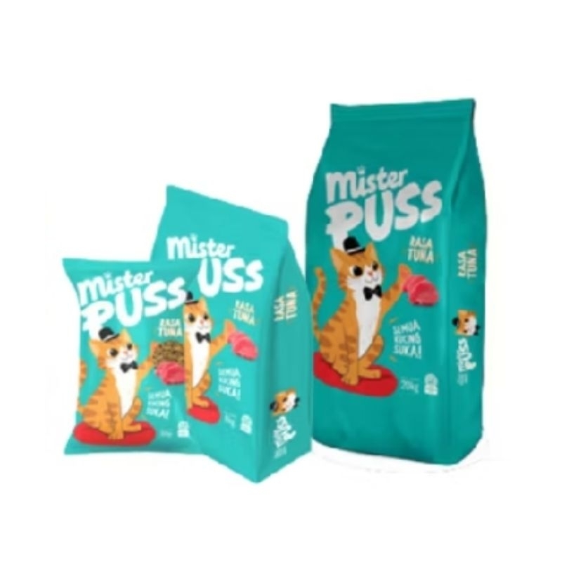 MAKANAN KUCING MISTER PUSS RASA TUNA 20KG / MAKANAN KUCING KERING 20KG