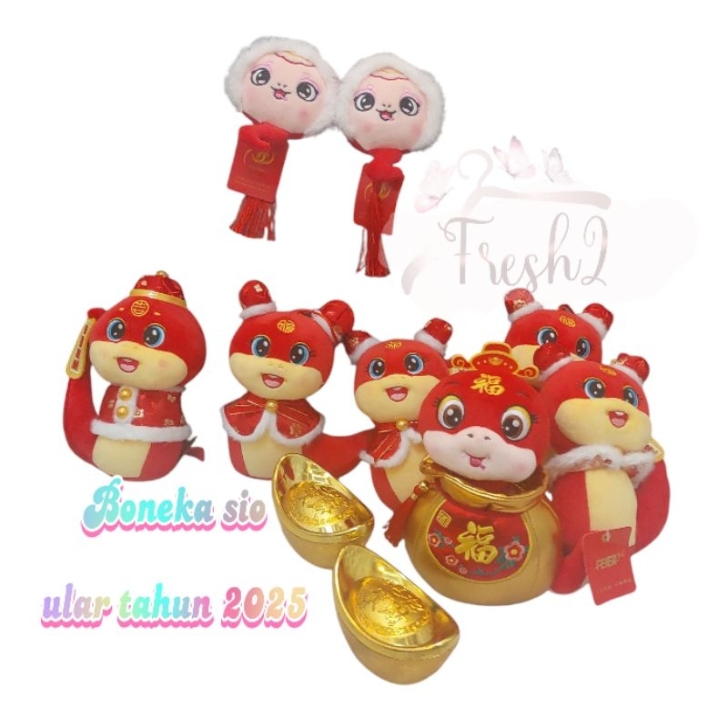 boneka boneka imlek sio ular premium / boneka sio / boneka ular