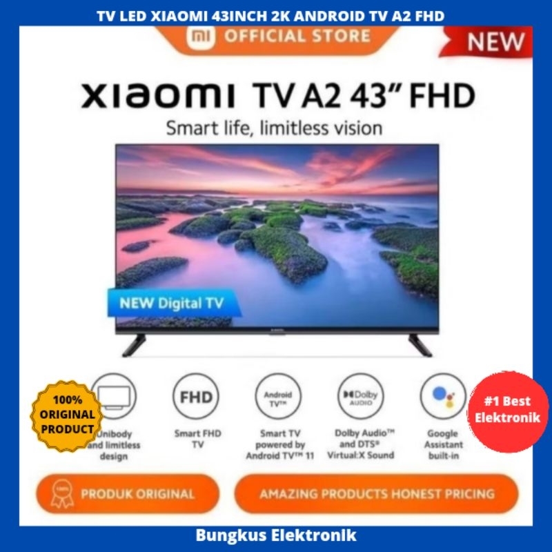 TV LED XIAOMI 43INCH ANDROID TV 2K GOOGLE TV