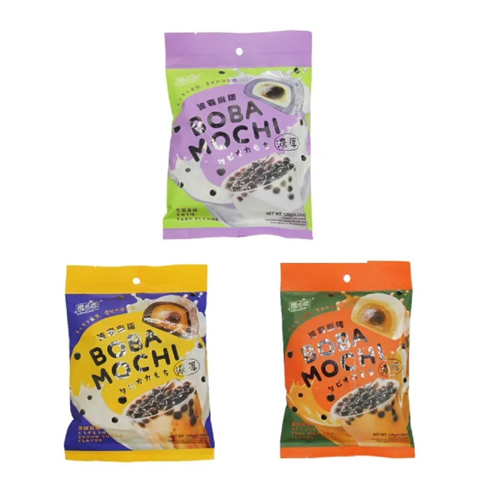 

Yuki n Love Mochi boba brown sugar milk tea thai taro taiwan import teh susu manis lembut original