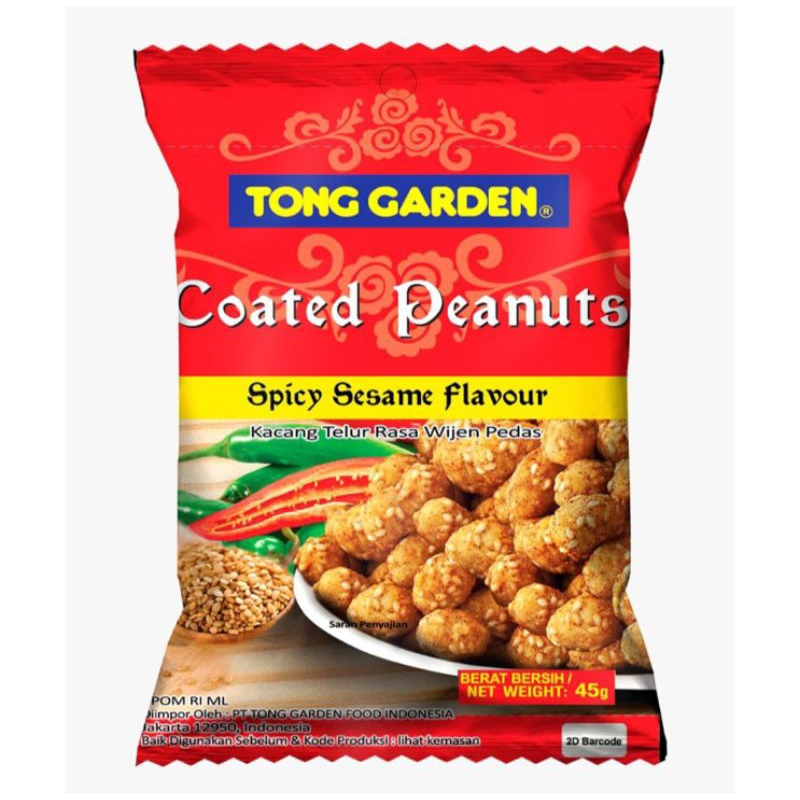 

Tong Garden Coated Kacang Telur Rasa Wijen Pedas 45 g