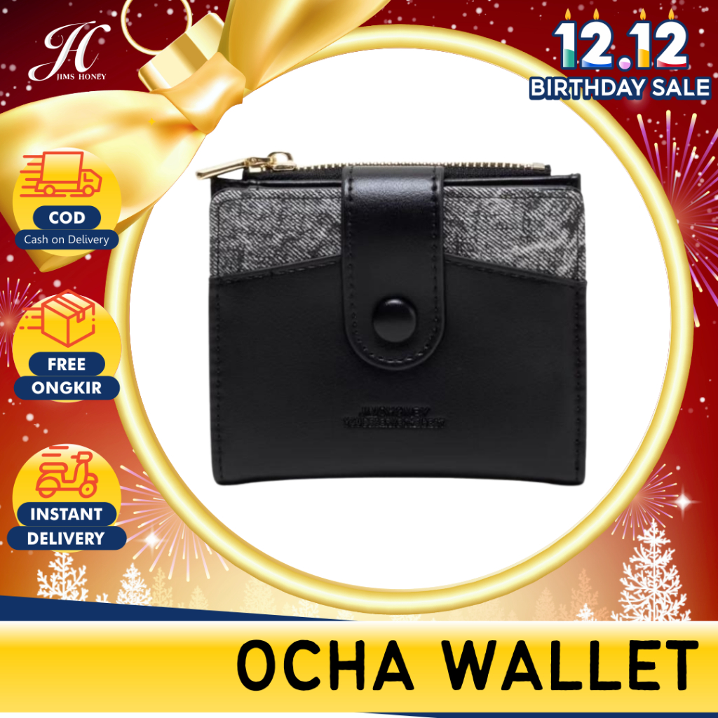 JIMS HONEY OCHA WALLET Dompet Kecil Lipat Wanita Cewek Fashion Jimshoney Casual Terbaru