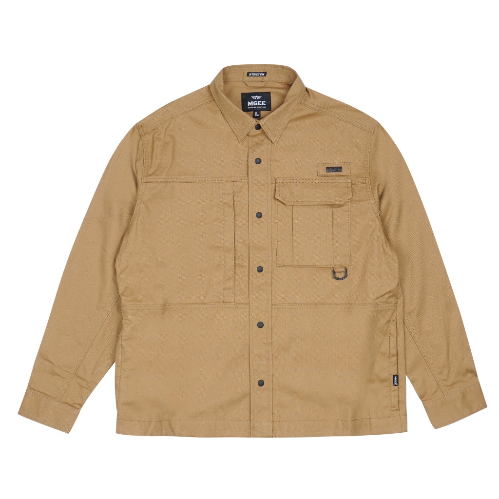Jaket MGEE Original - Jaket Outdoor Jackshirt Stand Collar Original MGEE Jazper CKPL 003 Mustard