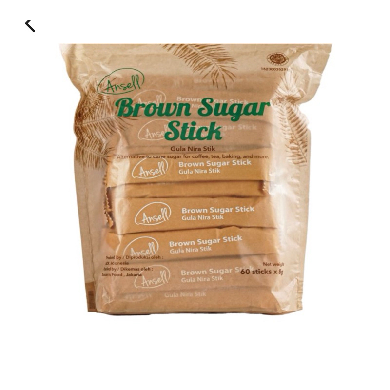 

Ansell brown sugar Stick 8 Gr x 60 Sachet