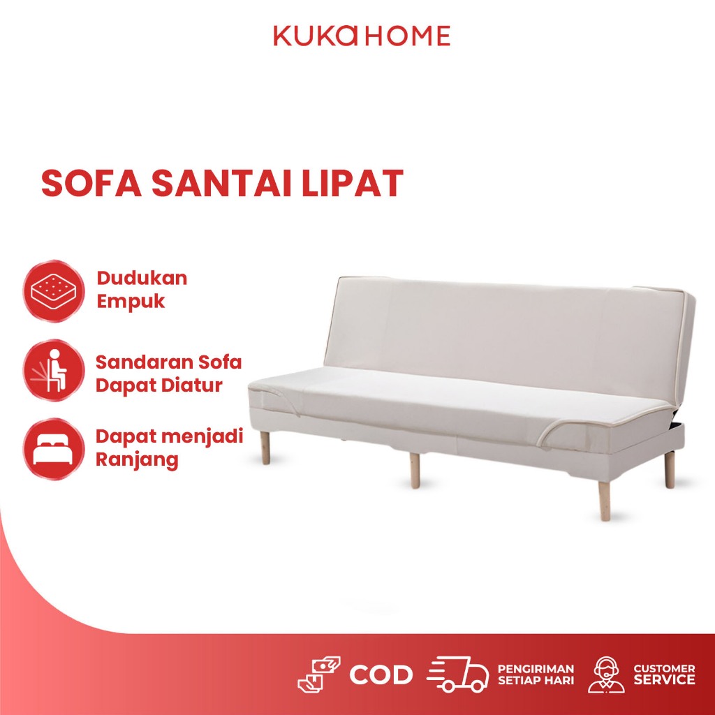 KUKA HOME Lipat Elegan Sofa Ruang Tamu Sofa Bed Lipat 2in1