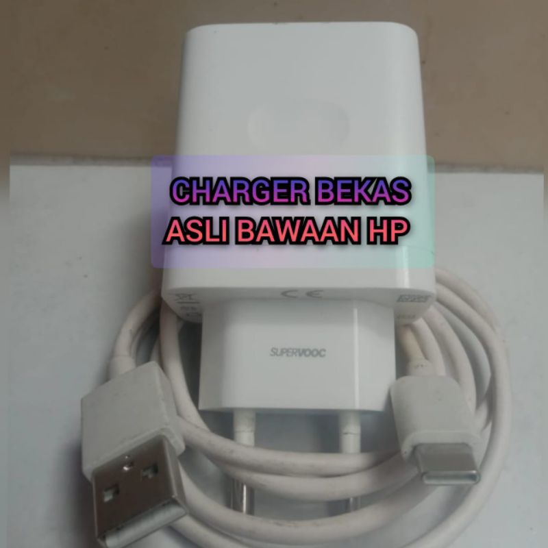 CHARGER OPPO A57 | A58 | A96 | 33 WATT SUPERVOOC ORI BAWAAN HP TIPE C