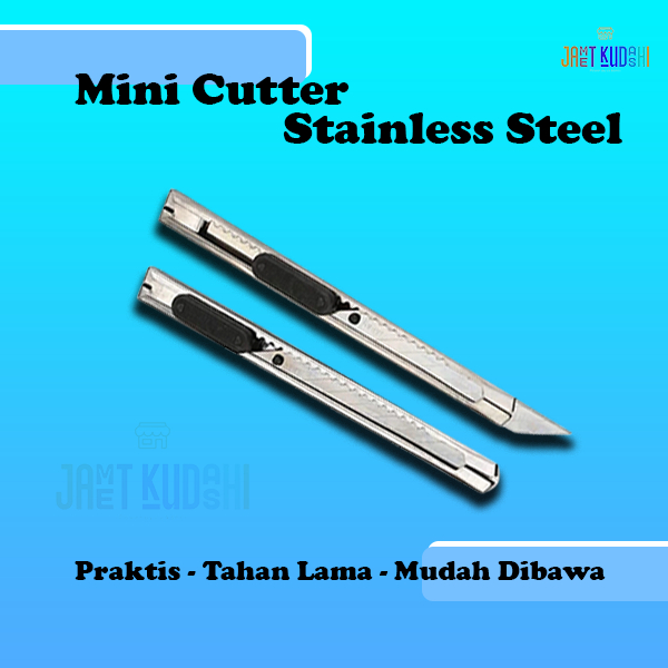 

Cutter Mini Stainless Steel/Kater Kecil Stainless Steel/Cutter Kecil Potong Kertas Dll