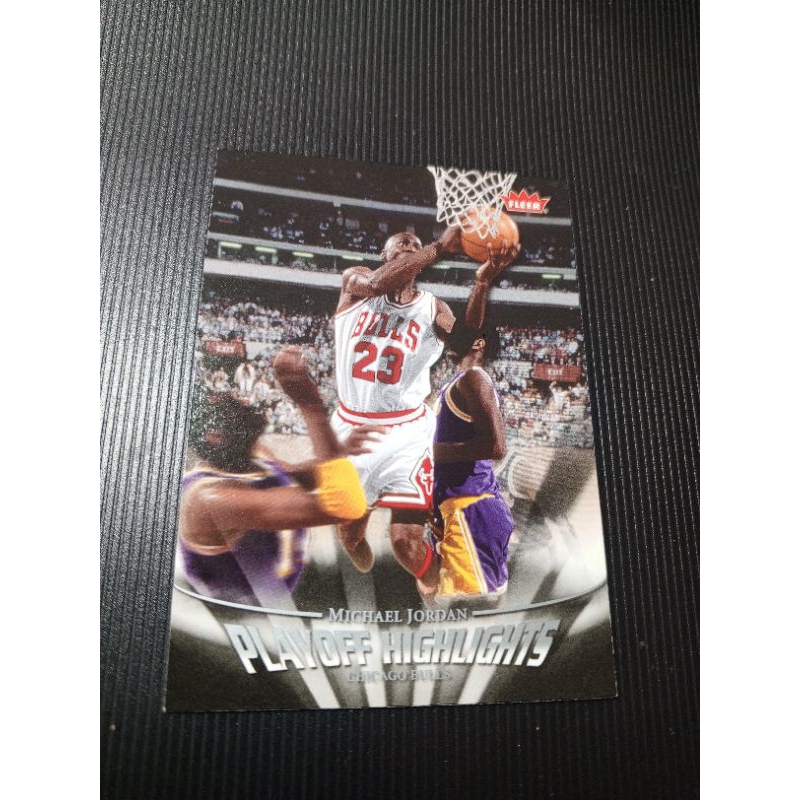 kartu basket Fleer Michael Jordan playoff highlights #13 kartu basket Michael jordan