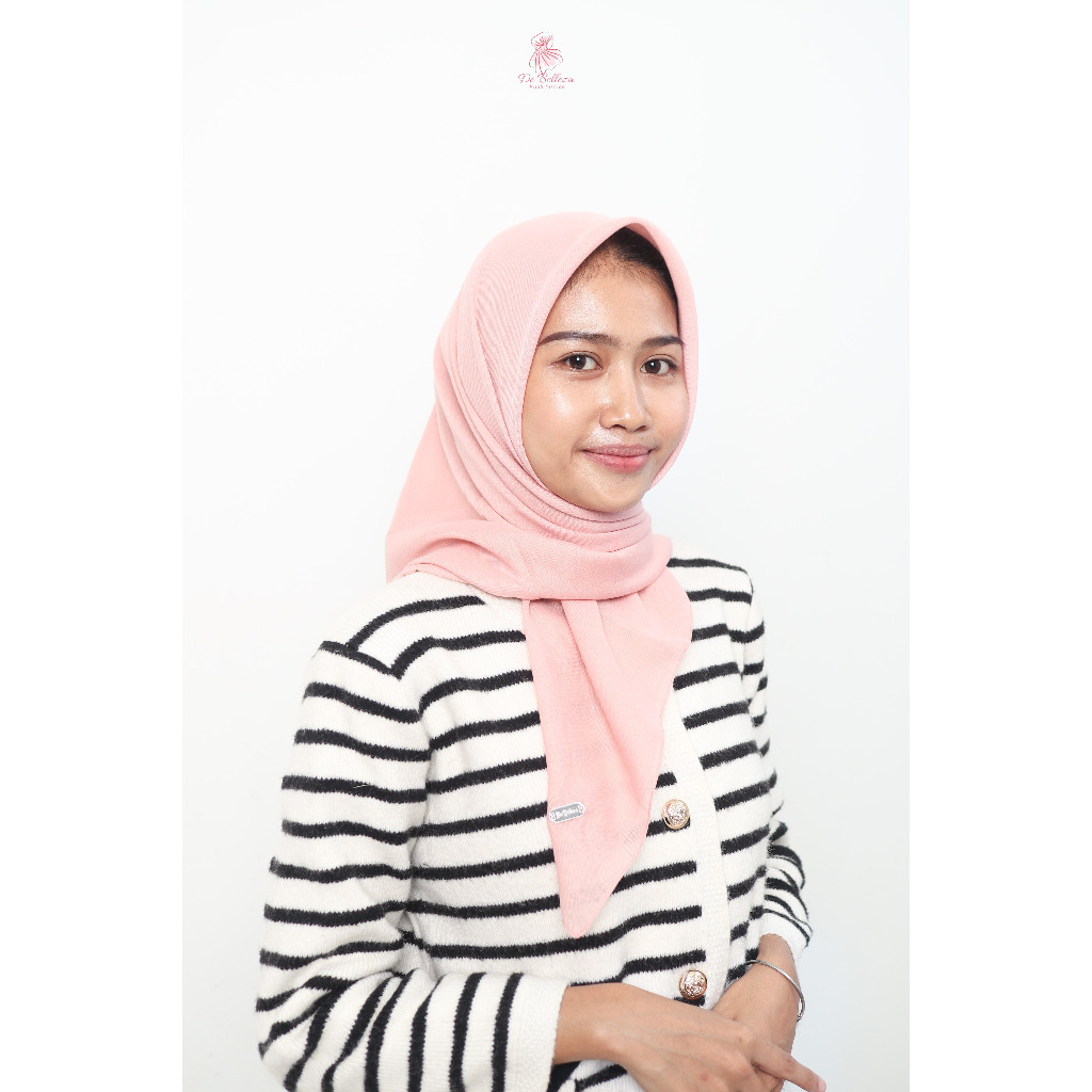 Hijab Segi Empat Paris Premium De Belleza Nude | Jilbab Paris Polos | Daily Hijab Paris Voal Premium