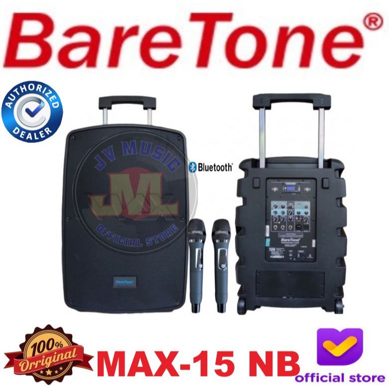 Baretone Max15NB Speaker Portable Aktif Original BARETONE MAX-15NB