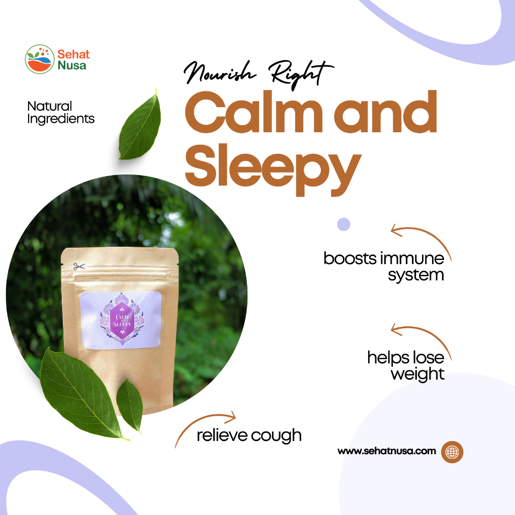 

Calm and Sleepy - Artisan Tea - Teh Celup Herbal Sehat Nusa by Taman Konservasi Socfindo