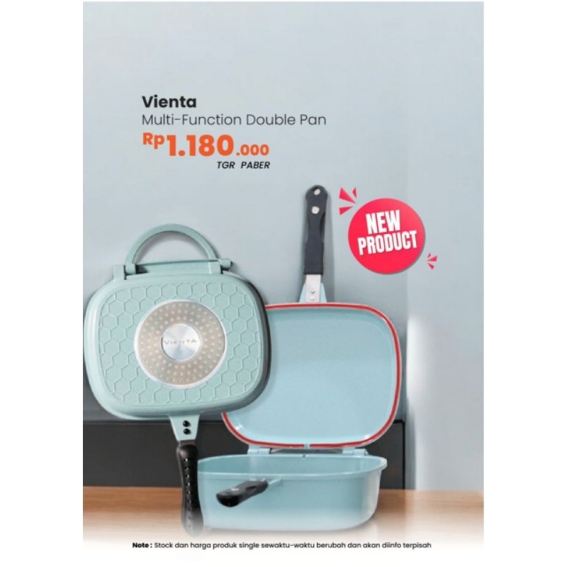 Double Pan Panci  Multifungsi Vienta Bluegaz