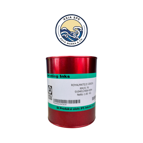 

Cat Sablon Plastik Solvent Ink GREEN 79 type ROYALMATE by ROYAL GUARD (1kg)