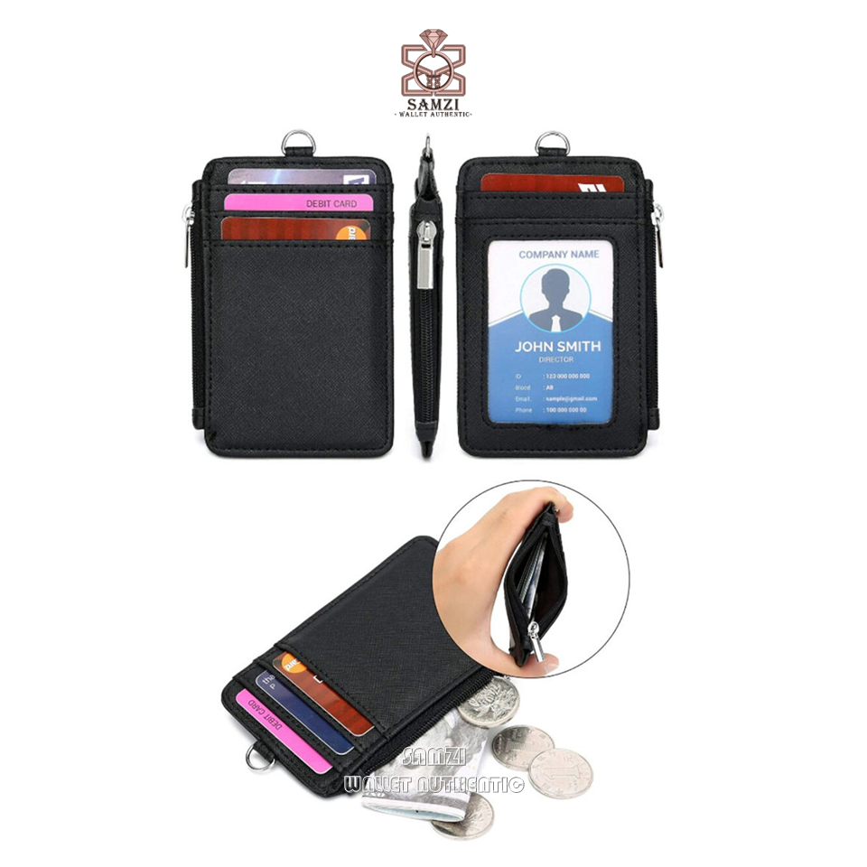 

SAMZI | Dompet Gantungan Nama Id card Holder Kantoran Kartu Identitas Murah 5 Slot Name Tag