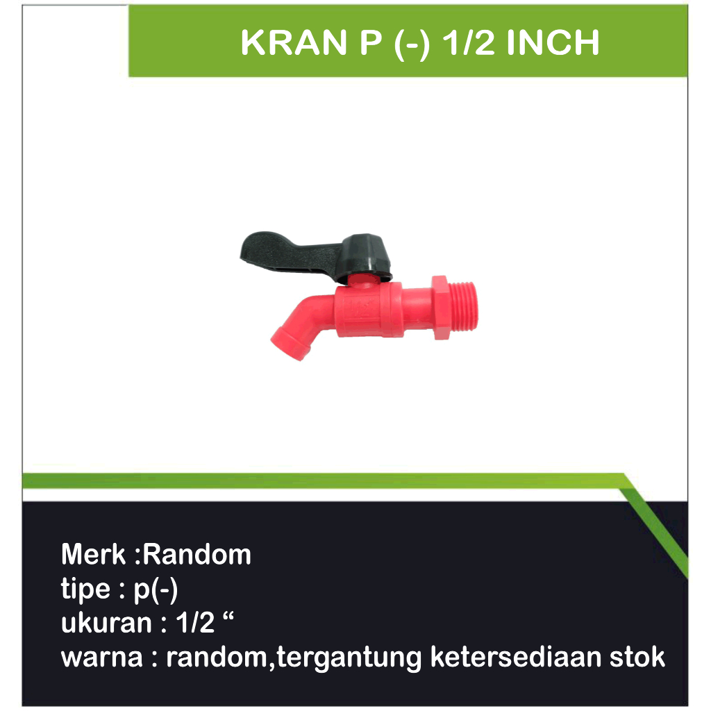 kran air plastik /Kran P (-) 1/2 Inch / Kran Dapur / Kran Kamar mandi/kran air
