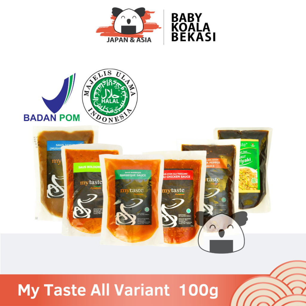 

MY TASTE All Variant 100 g Halal | Blackpepper BBQ Thai Chili Teriyaki Bolognese Mushroom - Bekasi