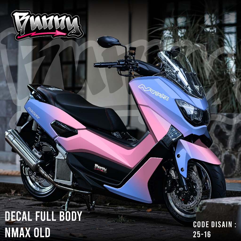 Ditamensee - Decal Full Body Yamaha Nmax 2016-2019 - Stiker Motif Polosan Simpel Keren