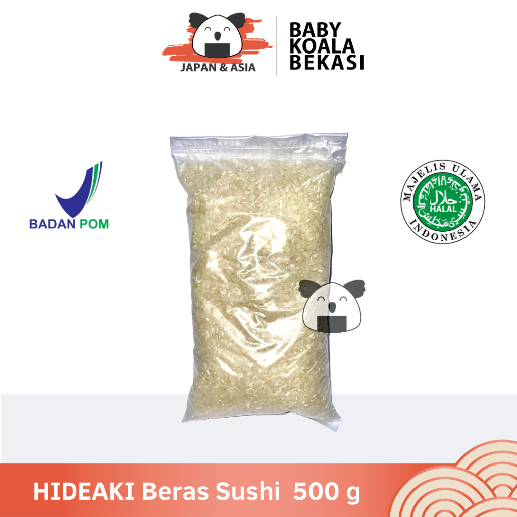 

HIDEAKI Beras Sushi Premium 500 g │ Japonica Rice for Kimbab. - Bekasi