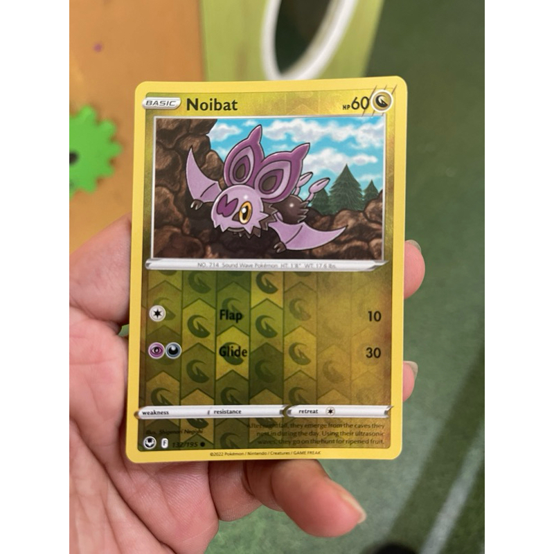 kartu pokemon original reverse holo noibat 132/195