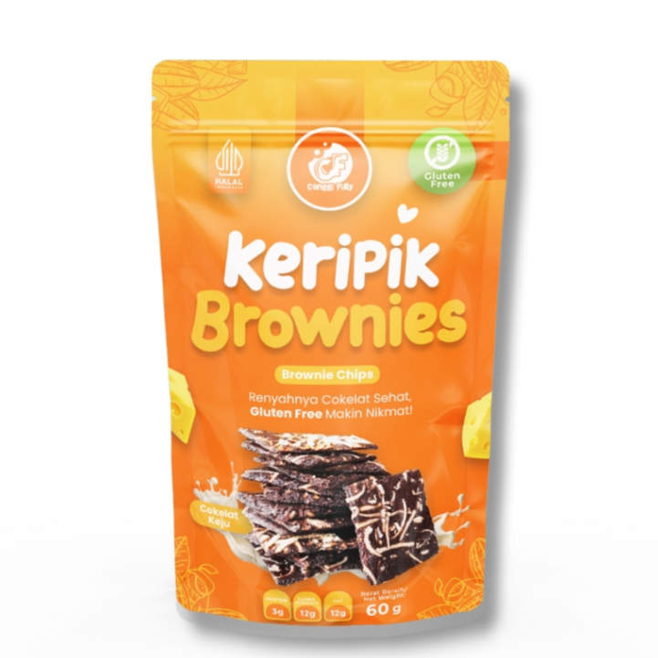 

[Gluten Free] Keripik Brownies Kering Cokelat Keju 60g