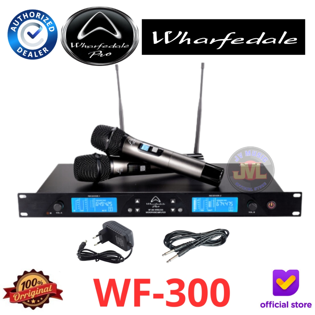 Wharfedale WF300 Dual Handheld Microphone Wireless Wharfedale WF-300