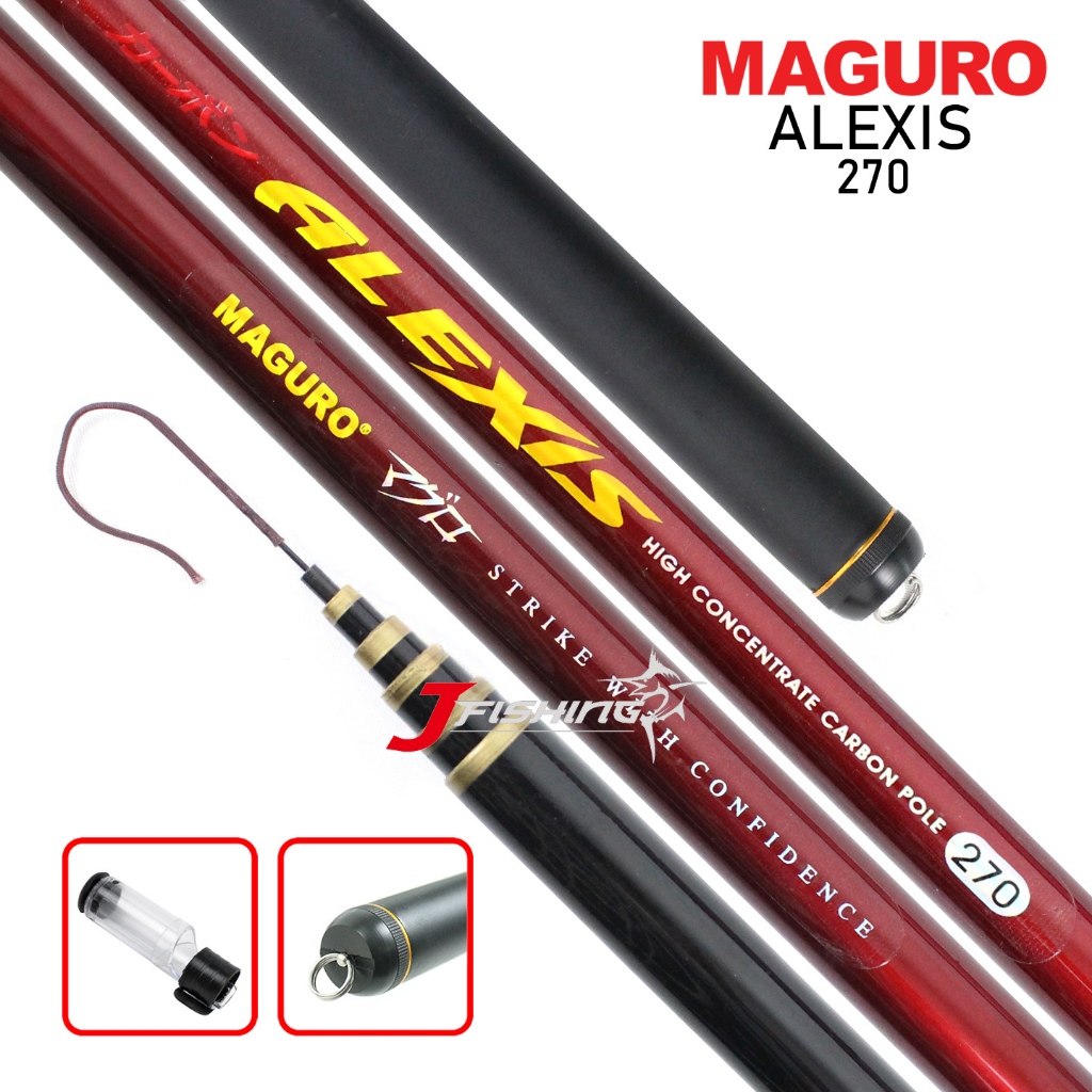 Joran Tegek MAGURO ALEXIS | 210 - 540 | Carbon Keiryu | Ruas Pendek | Medium Hard | Kaku