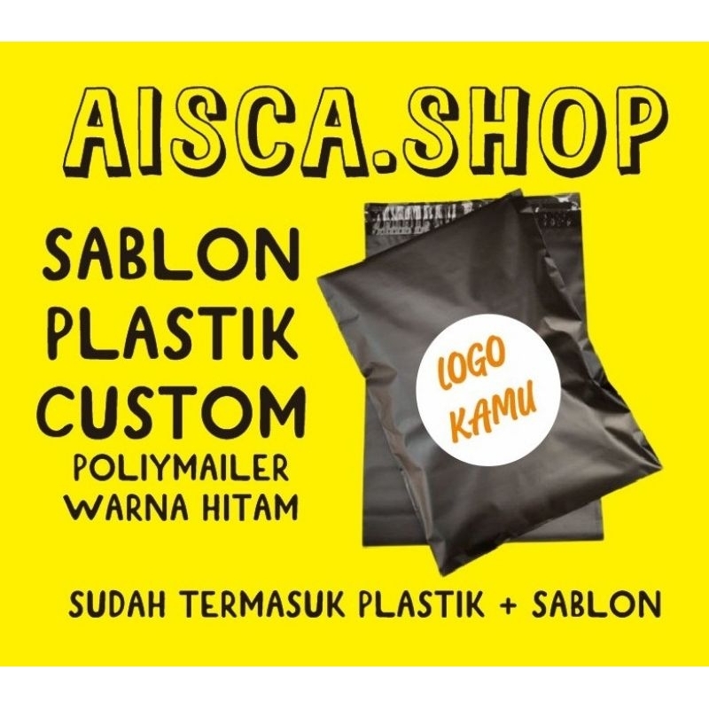 

Sablon Plastik Packing 25 x 32 Cm Polymalier Custom | Kantong olshop | Kantong baju