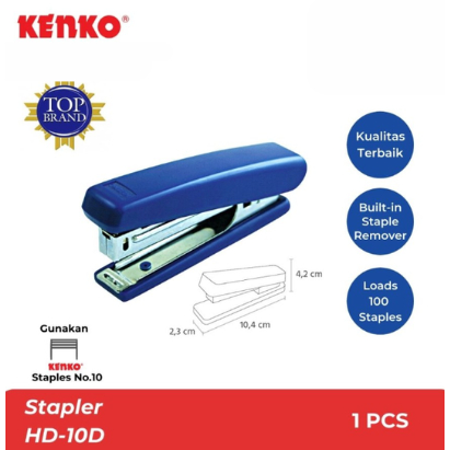 

STAPLER / STEPLER / ALAT STAPLES / HEKTER / JEPRETAN / JETREKAN / CEKREKAN / STAPLER KENKO HD10D