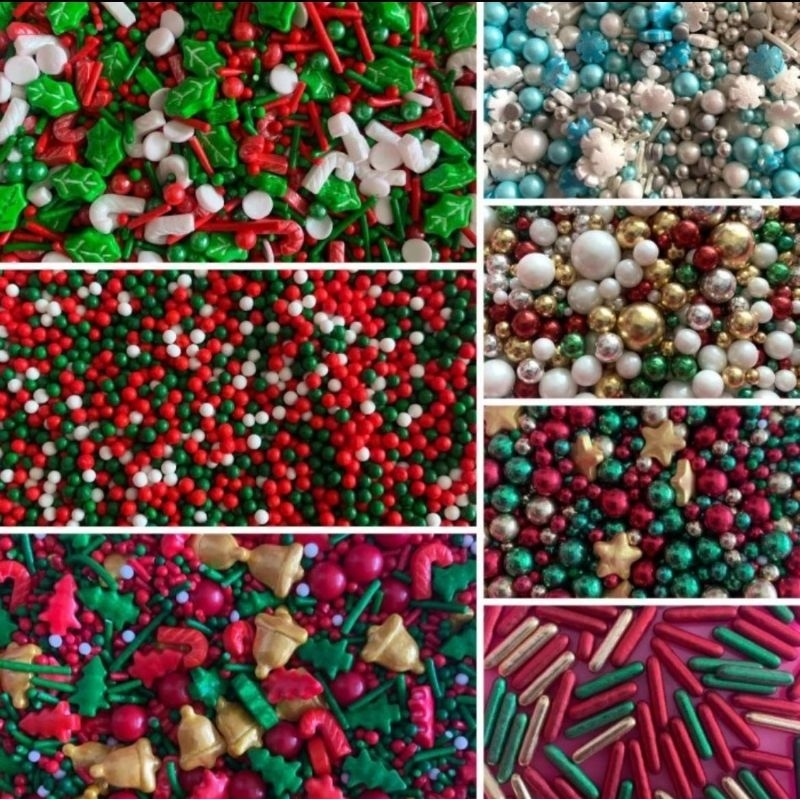 

20gr springkle edible trimit special christmas cake decoration repact