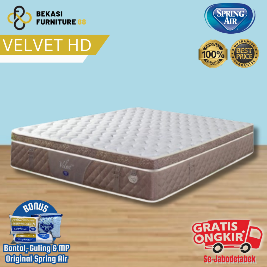 Mattress Only / Hanya Kasur Spring Air Spring Bed Velvet HD