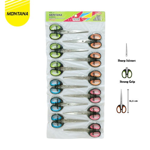 

(1LSN/12PCS) Scissors / Gunting Montana STL-565