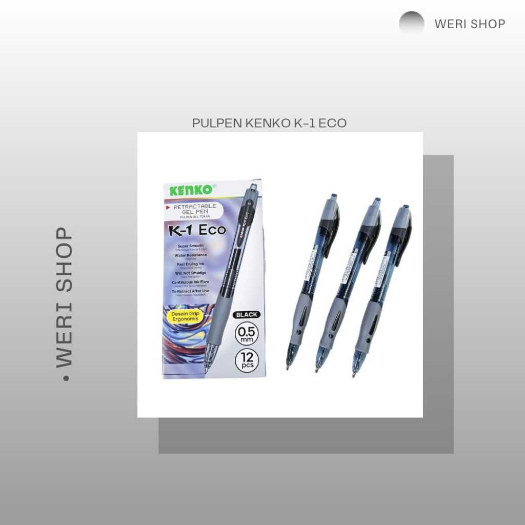 

PULPEN KENKO K-1 ECO BERKUALITAS (1 PAK ISI 12 PCS)
