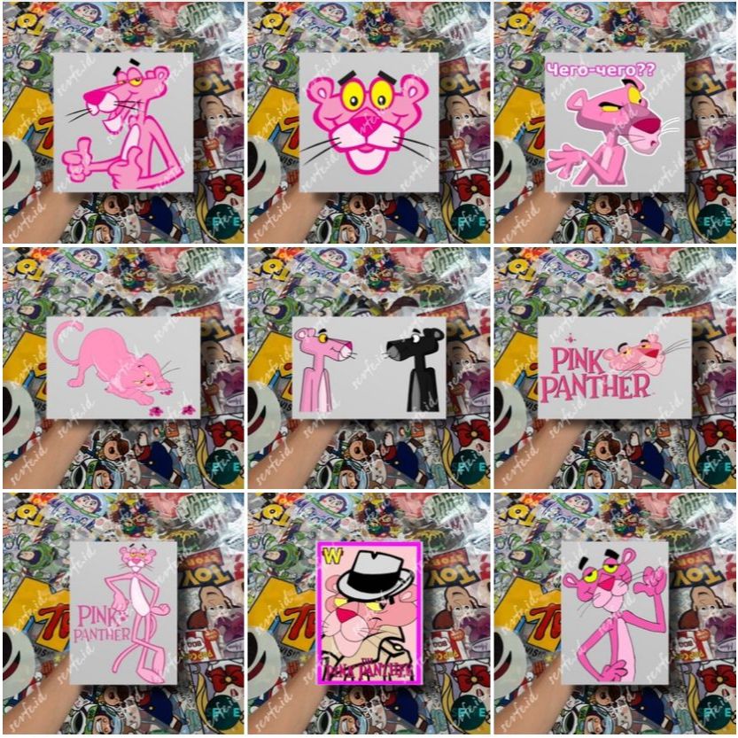 

Stiker Sablon Setrika Sablon PINK PHANTER