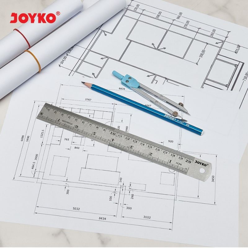 

Penggaris Besi Stainless Joyko 100cm