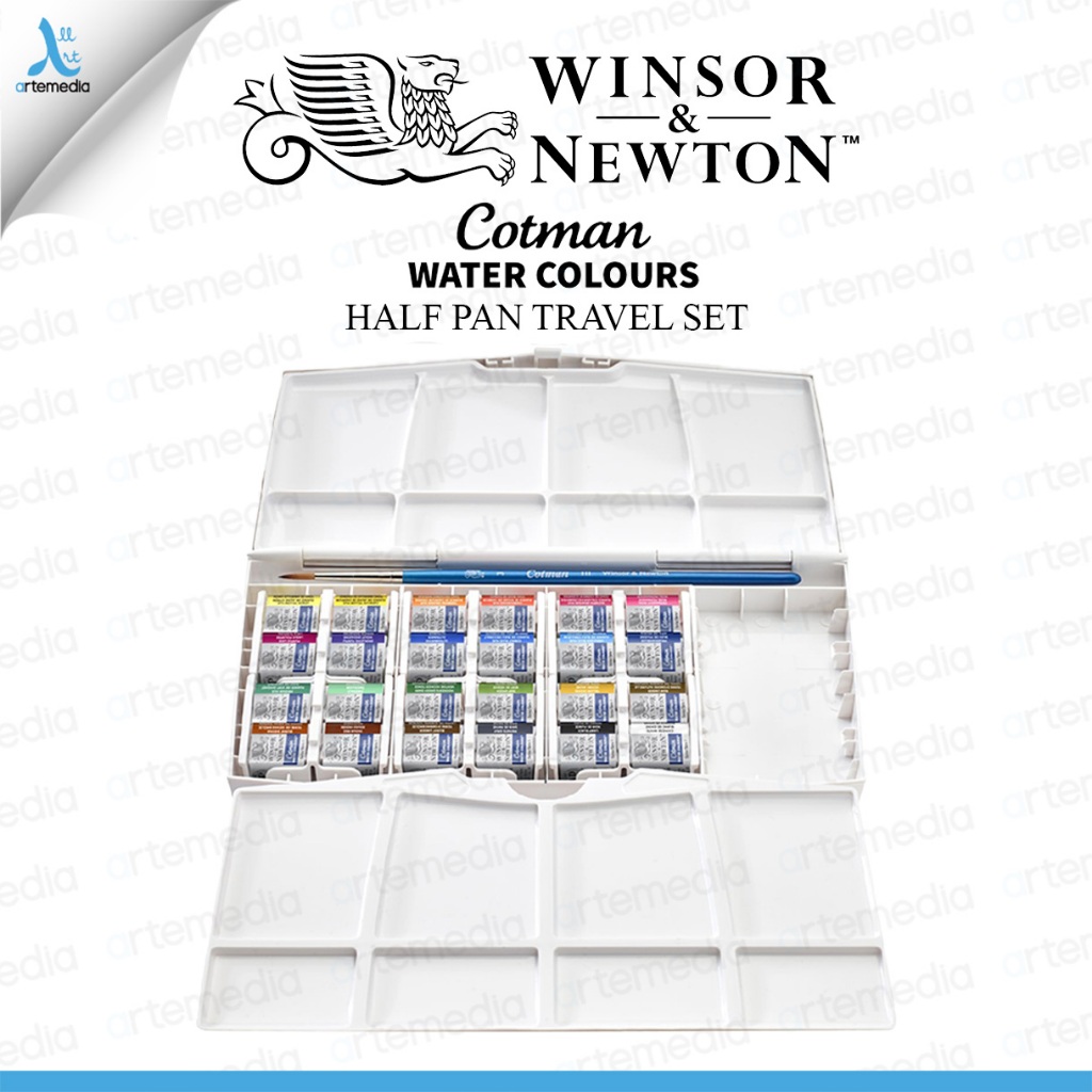

Winsor & Newton Cotman 24 Half Pan Watercolor Travel Set