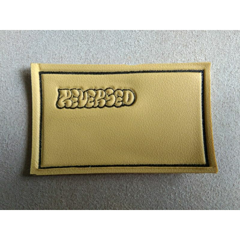 label kulit mitasi/label custom/label kulit sintetis/label kulit tebal