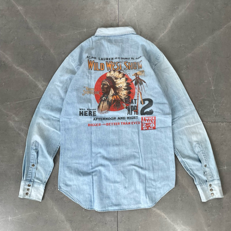 vintage ralph lauren denim longshirt