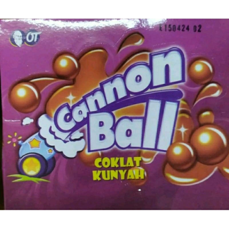 

Coklat Cannon Ball ( isi 24 pcs @5.4 gr )