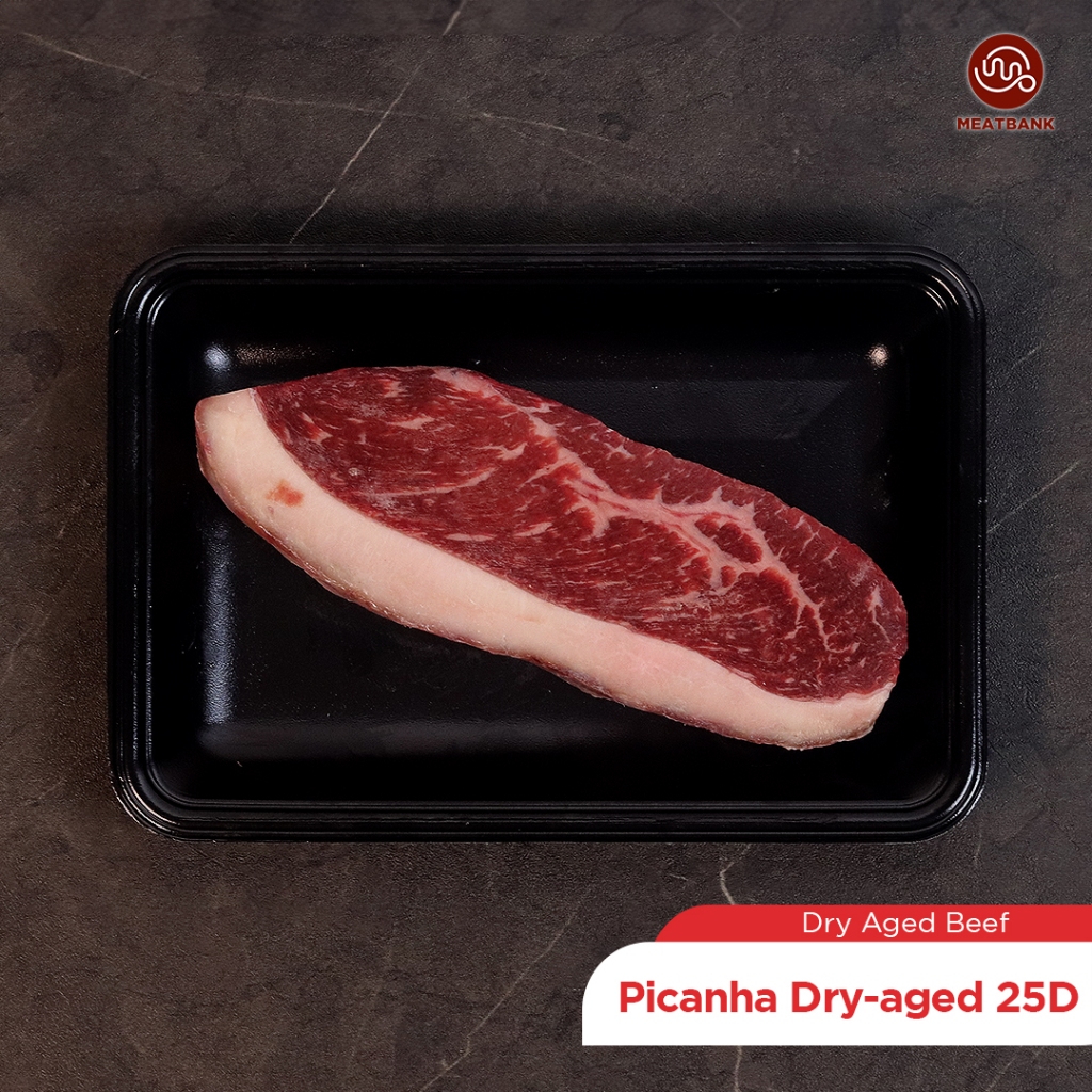 

MEATBANK DRY AGED PICANHA MB3 Angus Beef Sirloin Wagyu Steak MB 3 AUS PICANHA ANGUS MB3 21DAYS DRYAGED BEEF