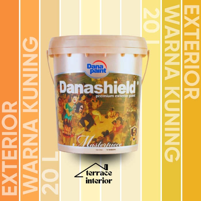 Cat Tembok Exterior Danapaint Danashield Warna Kuning 20 L