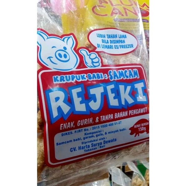 

KRUPUK BABI SAMCAN REJEKI 150 gram