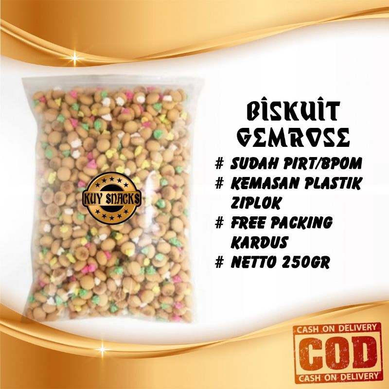 

{Kuy Snacks} Aneka Macam Makanan Serba 250gr Biskuit Gemrose